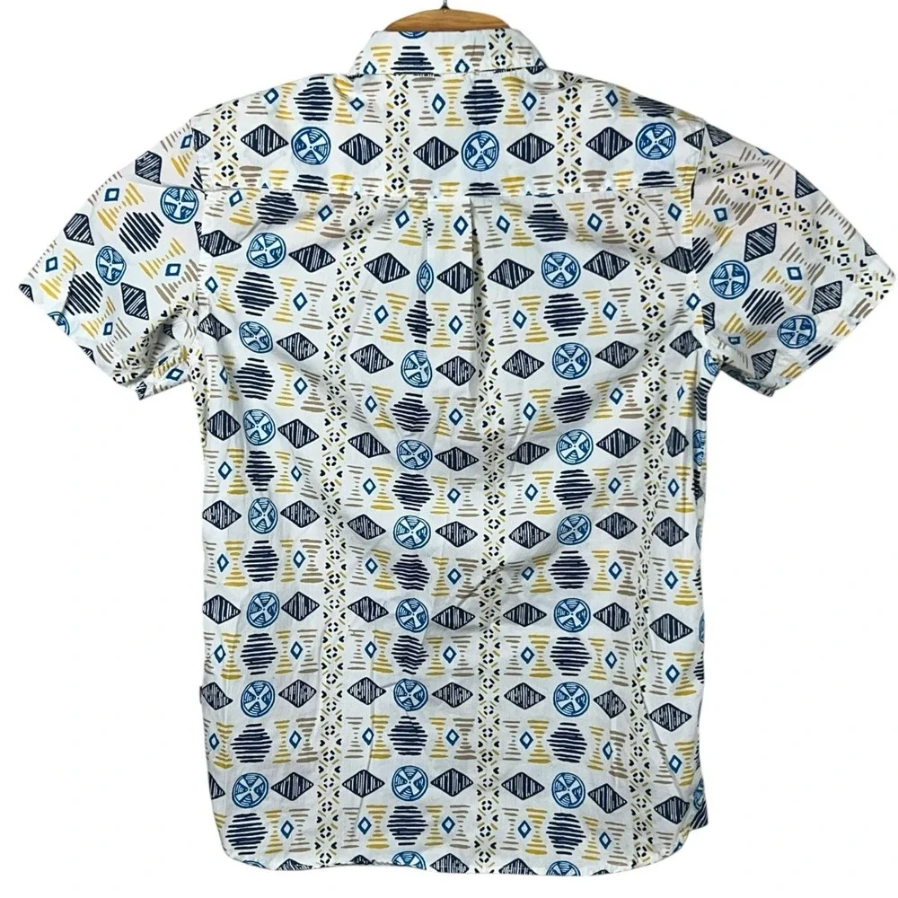 The North Face Mens‎ Small Baytrail Pattern Short Sleeve Button Up Shirt